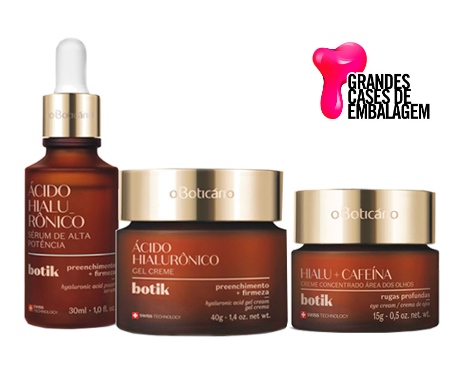 Além da redução no consumo de matérias-primas, a reutilização do vidro para a produção de novas embalagens consome menor quantidade de energia e emite resíduos menos particulados de CO2, contribuindo para a preservação do meio ambiente, sendo também essa uma das metas da marca. A terminação em rosca do frasco e potes facilita a separação dos materiais que compõem a embalagem oferecendo maior segurança e agilidade às cooperativas de reciclagem. O frasco refil é um convite para uma mudança no comportamento do consumidor, incentivando a reutilização das embalagens por mais tempo e reduzindo a geração de resíduos. A Linha Botik é a comprovação que sofisticação também pode e deve ser sustentável. As embalagens da Linha Botik conquistaram o prêmio Grandes Cases de Embalagem em 2021.